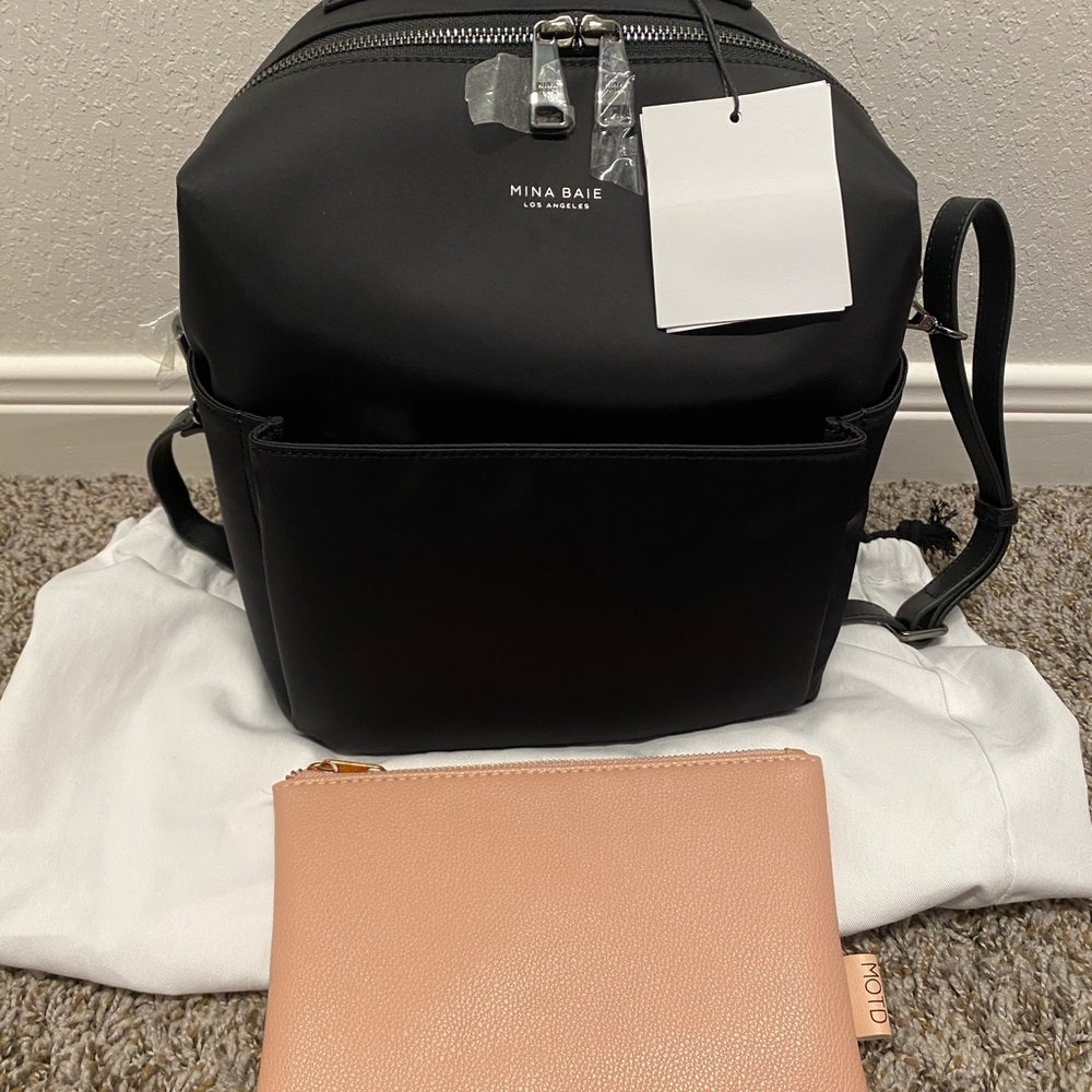 NWT Nylon Stevie Mini (Gunmetal)